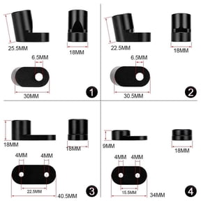 Spoiler Lip Wing Riser Raiser Kit Black For 13-18 Ford Focus ST Hatchback 4Dr