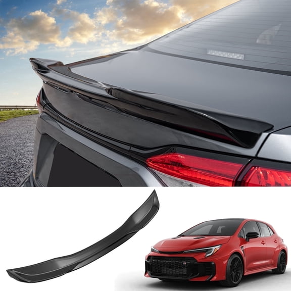 Spoiler Wing for 2020-2025 2026 Toyota Corolla Sedan Rear Spoiler Trunk Rear Spoiler Wing Lip ABS Plastic for Toyota Corolla Sedan Accessories (Glossy Black)