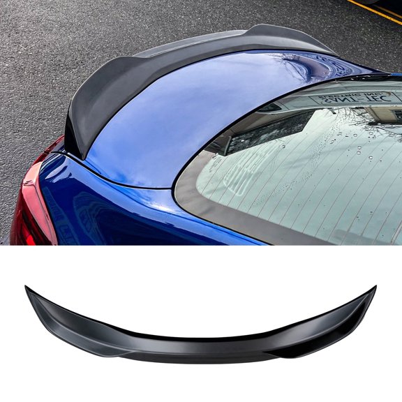 Bomely ABS Rear Spoiler Wing Lip, Fits Kia Forte 19-24, Glossy Black Sedan Trunk Spoiler