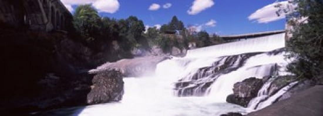 Spokane Falls at Spokane River Spokane Washington State USA Canvas Art - Panoramic Images (36 x 13)