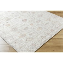 Spokane Traditional Area Rug - Ivory, Dusty Pink, Mustard - 18" x 18" Sample