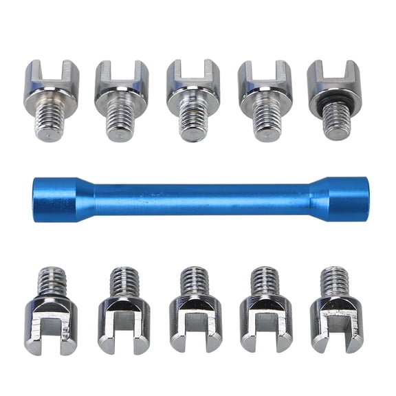Spoke Spanner Wrench, 10 in 1 Motorcycle Dirt Bikes Wheel Rim Tool for Adjust Rim Tension-(5.0-6.8mm) with Carry Case