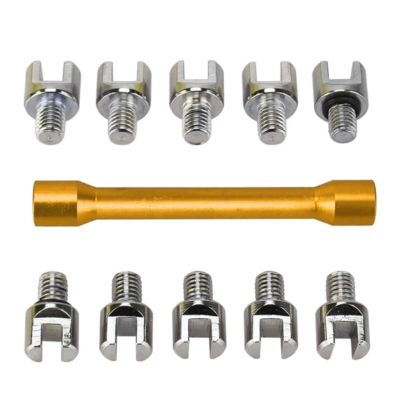Spoke Spanner Wrench, 10 in 1 Motorcycle Dirt Bikes Wheel Rim Tool for Adjust Rim Tension-(5.0-6.8mm) with Carry Case