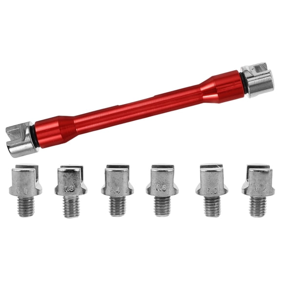 Spoke Tool Universal Interchangeable Wheel Spanner Crank Handle Off-road Wrench Red