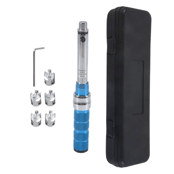 Spoke Torque Wrench, 2-10 NM Motorcycle Spoke Wrench Set, Steel Torque Wheel Spoke Spanner with Storage Box, 5.0-6.8mm