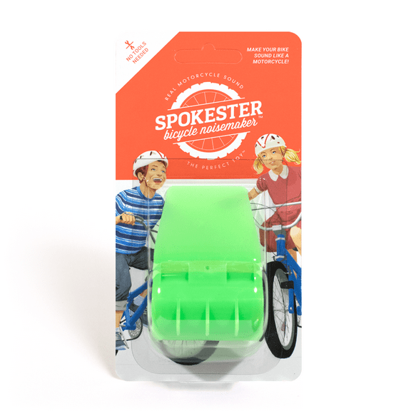 Spokester Bicycle Noise Maker, Green, Makes Your Bike Sound like a Motorcycle. BMX, Road, Mountain Bikes