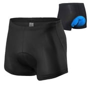 Sponeed Bike Shorts for Men 3D Padded Gel Cycling Underwear Black M
