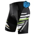 thumbnail image 1 of Sponeed Bike Shorts for Men Padded Cycling Shorts Riding Pants Mountain Cycle Tights Green S, 1 of 6
