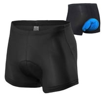 Sponeed Bike Shorts for Men Padded Cycling Underwear Bicycle Shorts Breathable Black L