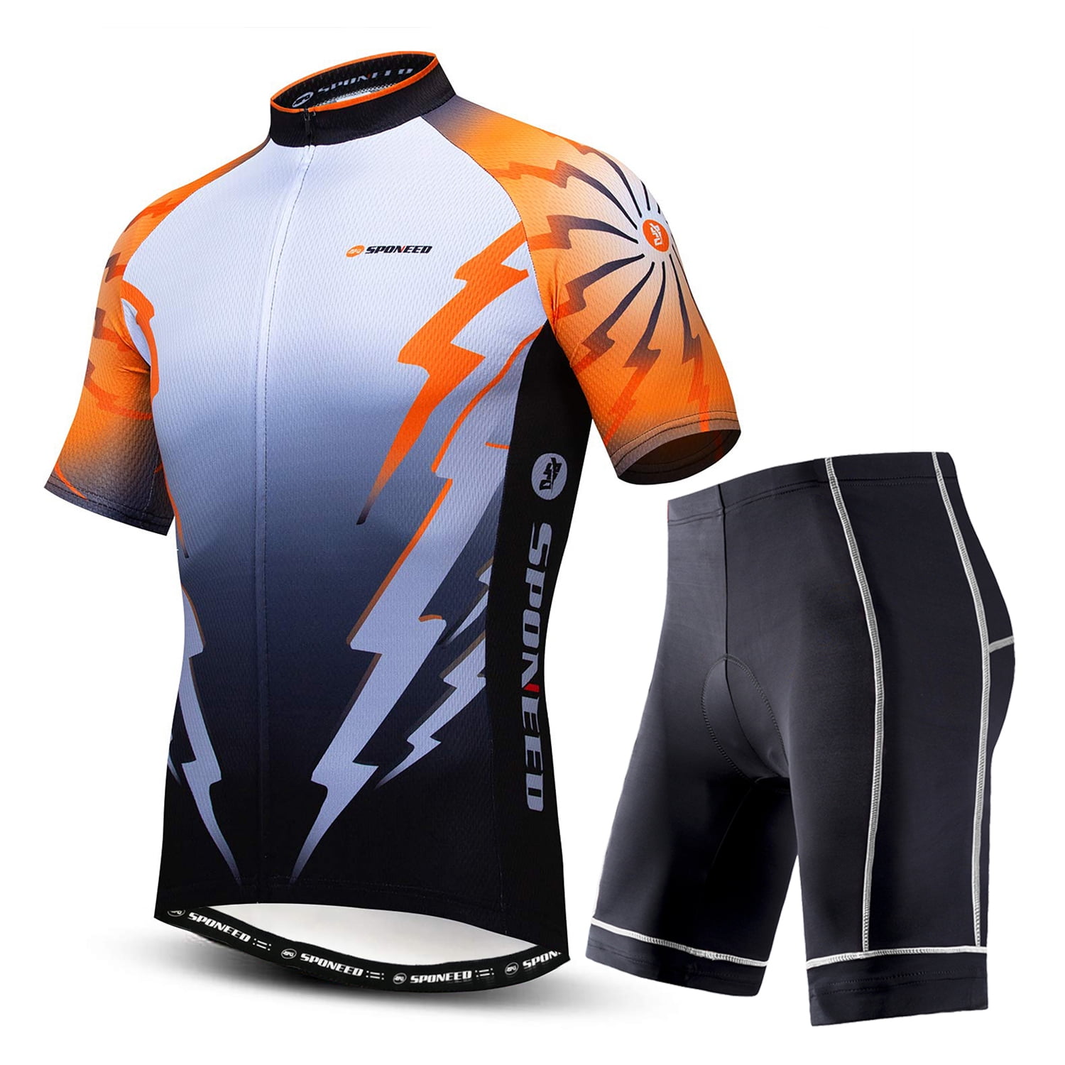 Sponeed Pantaloncini Da Ciclismo Uomo Con Imbottitura In Gel 4D – Ad Asciugatura Rapida – Guida Su Strada E Mountain Bike