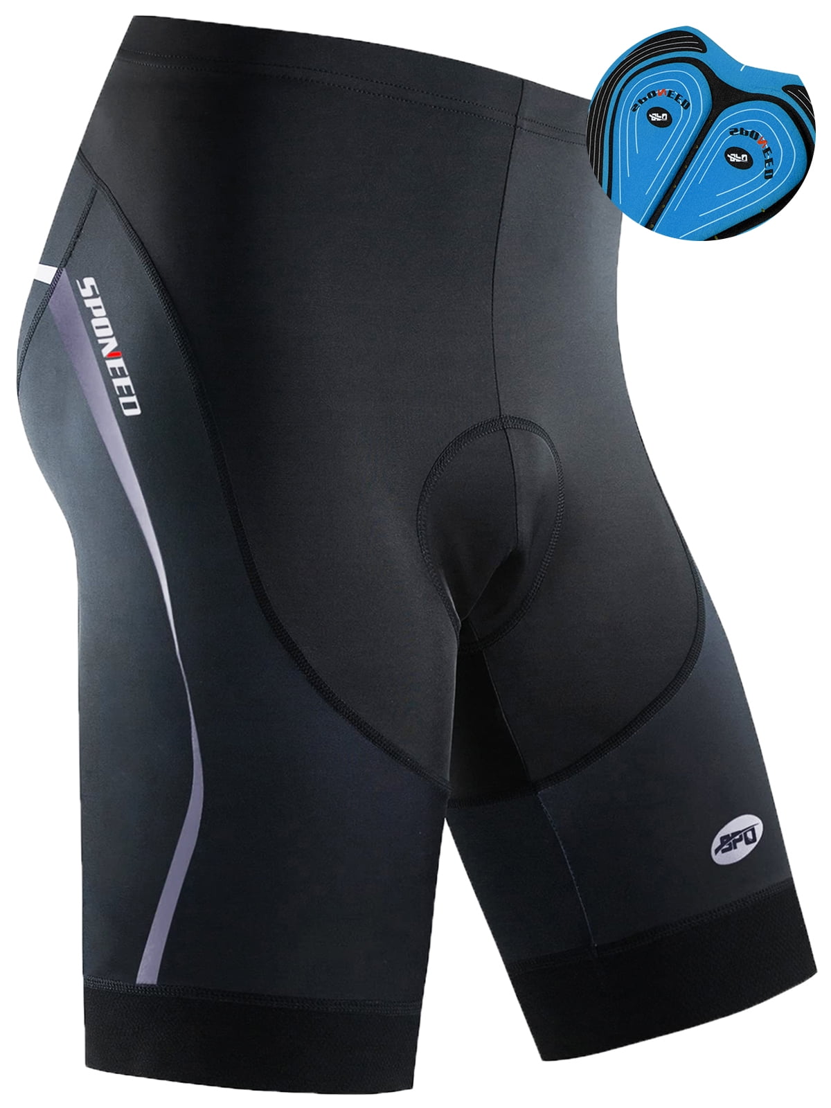 Sponeed Cycling Shorts Men Padded Bike Shorts Breathable Bicycles Pants