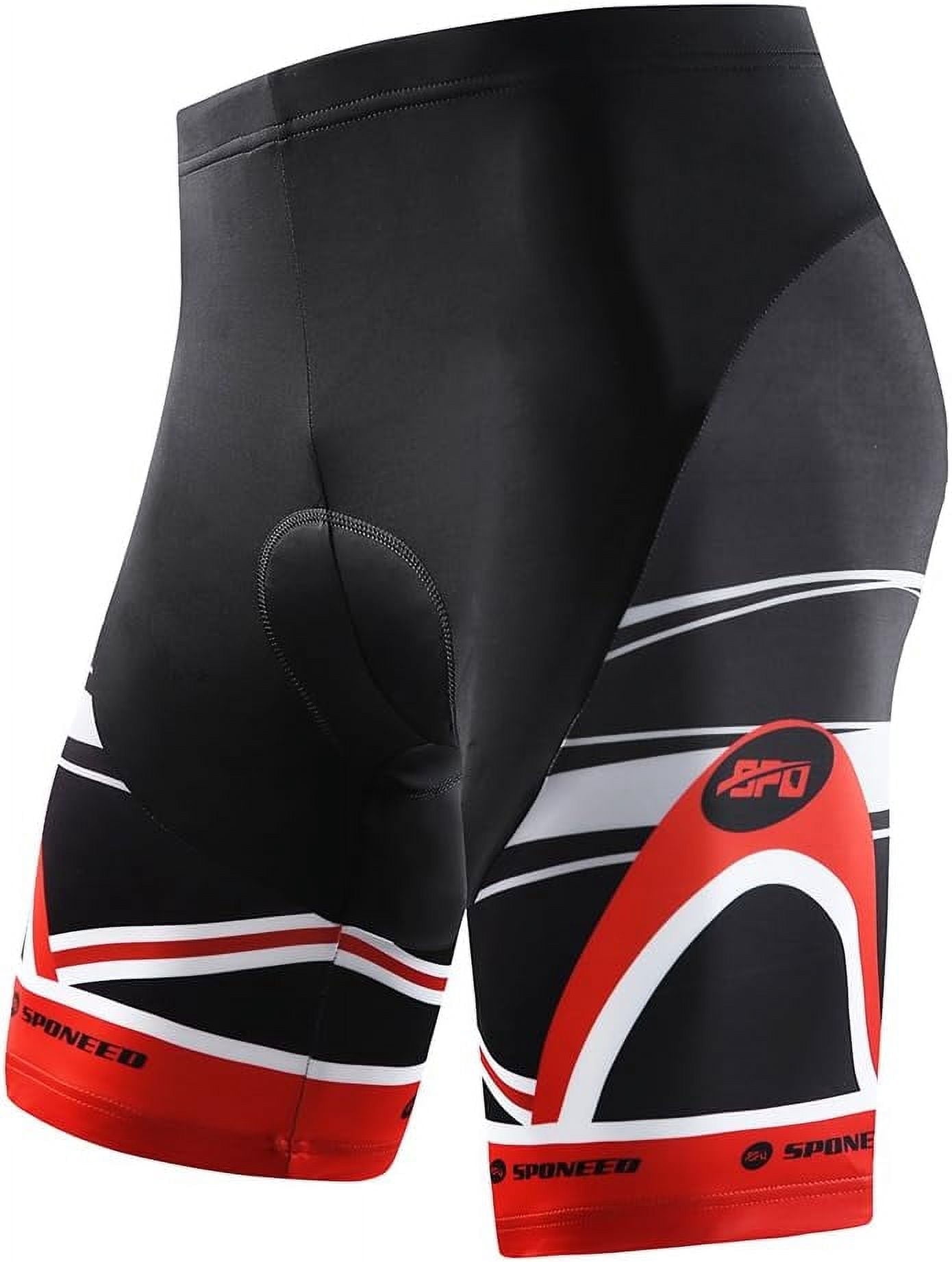 Sponeed Pantaloncini Da Ciclismo Uomo Con Imbottitura In Gel 4D, Antiscivolo, Asciugatura Rapida - 2