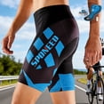 thumbnail image 1 of Sponeed Mens Bicycle Shorts Padded Cycling Pants Road Riding Tights Bike Biking Bottom Blue L, 1 of 9