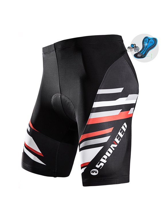 Bike Shorts for Men Padded Road Cycling Pants Mountain Bicycle Cushione Biker Tights Red XXL