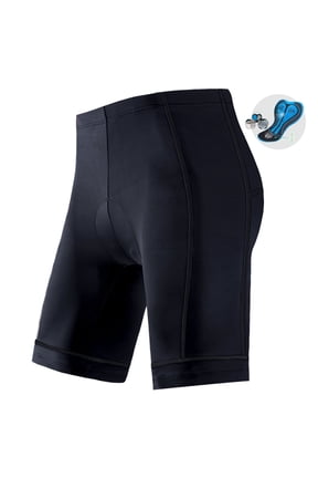 Bicycle Shorts for Men Padded Road Riding Shorts Cycling Pants Black L