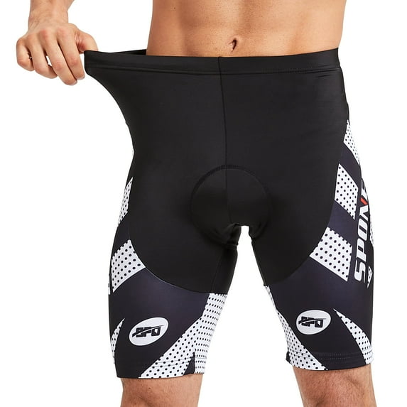 Sponeed Padded Cycling Shorts Men Mountain Bike Pants MTB Cycle Clothing Wear White XL