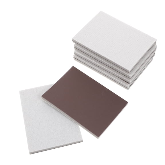 CRILSTYLEO 10Pcs Polishing Block Brown for Grinding Use with Sturdy Texture and Reliable Performance