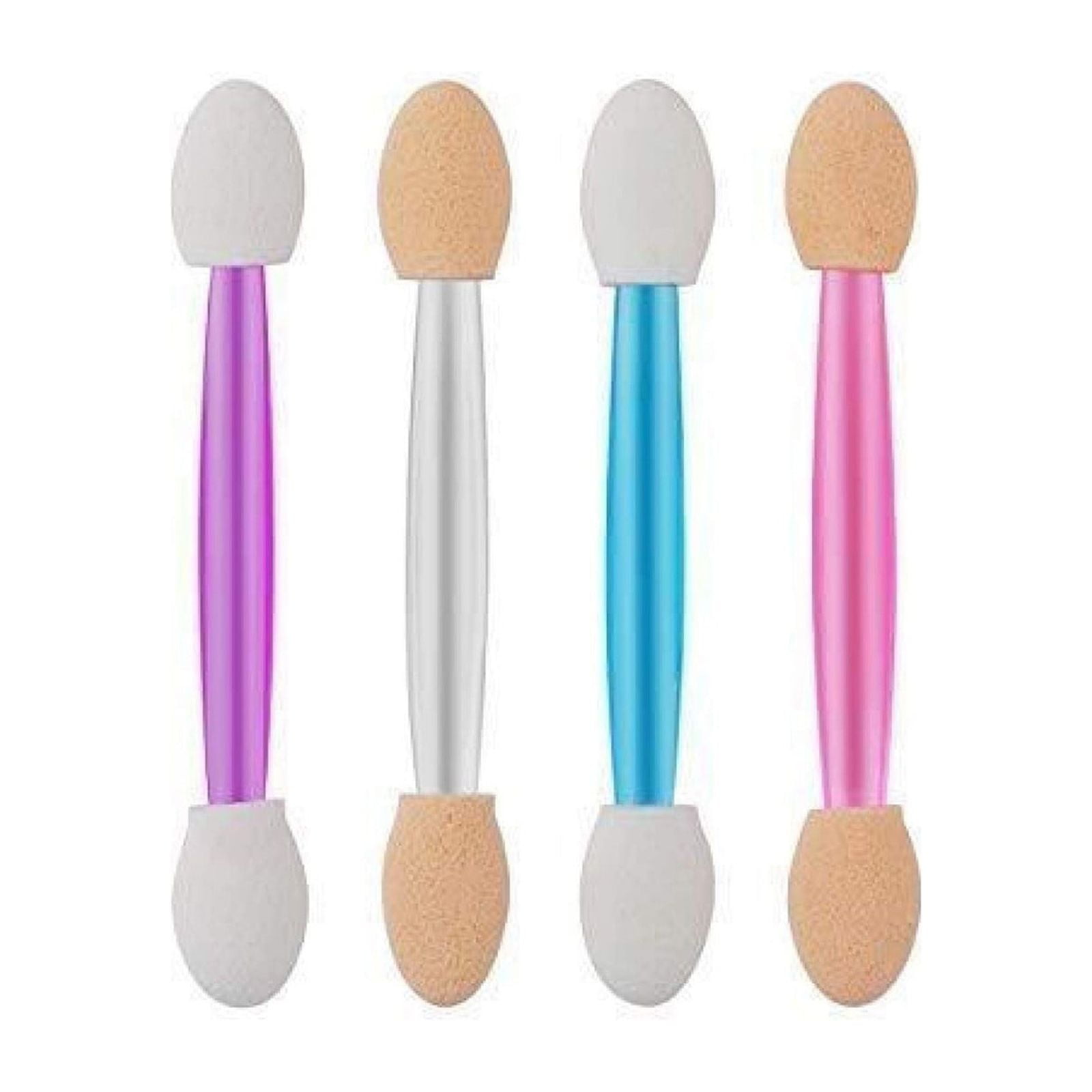 Sponge Applicators With Container 4 Colors Eyeshadow Brushes Makeup