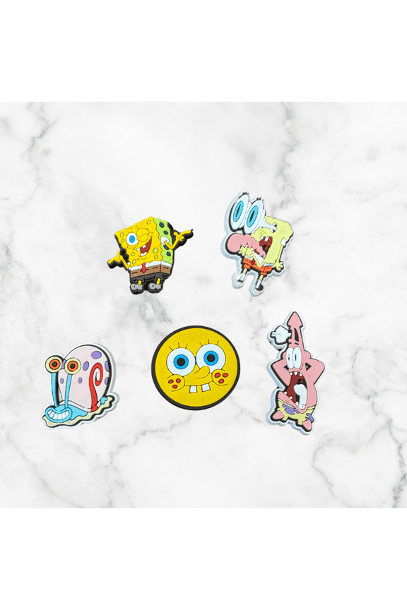 Sponge Bob 5 Pack Shoe Charms