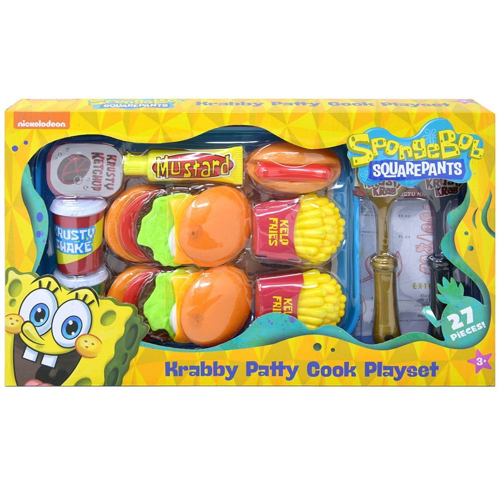 Nickelodeon SpongeBob Krabby Patty Cook Playset, 27 Pieces