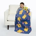 thumbnail image 1 of Sponge Bob Smiling Spongebob Kids Silk Touch Throw Blanket with Plush Hugger, 1 of 7