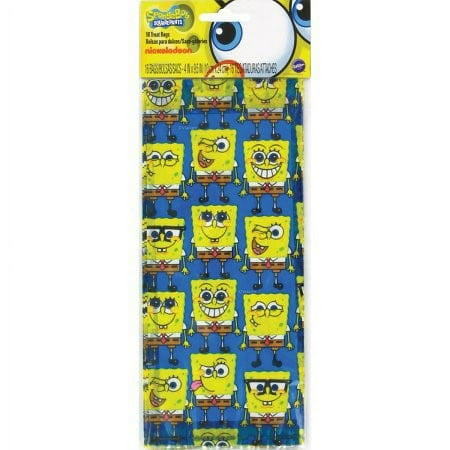 Sponge Bob Square Pants Treat Bags, 16 Ct