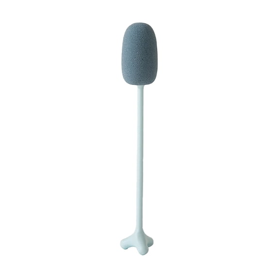 Sponge Bottle Brush,12.2 inch Cup Cleaner Brush with Long Handle,Portable Sponge Bottle Scrubber with Stable Base,Ultra-Powerful Cleaning for Cups Vacuum Flasks Wine Glasses Water Bottles(blue-Z7)