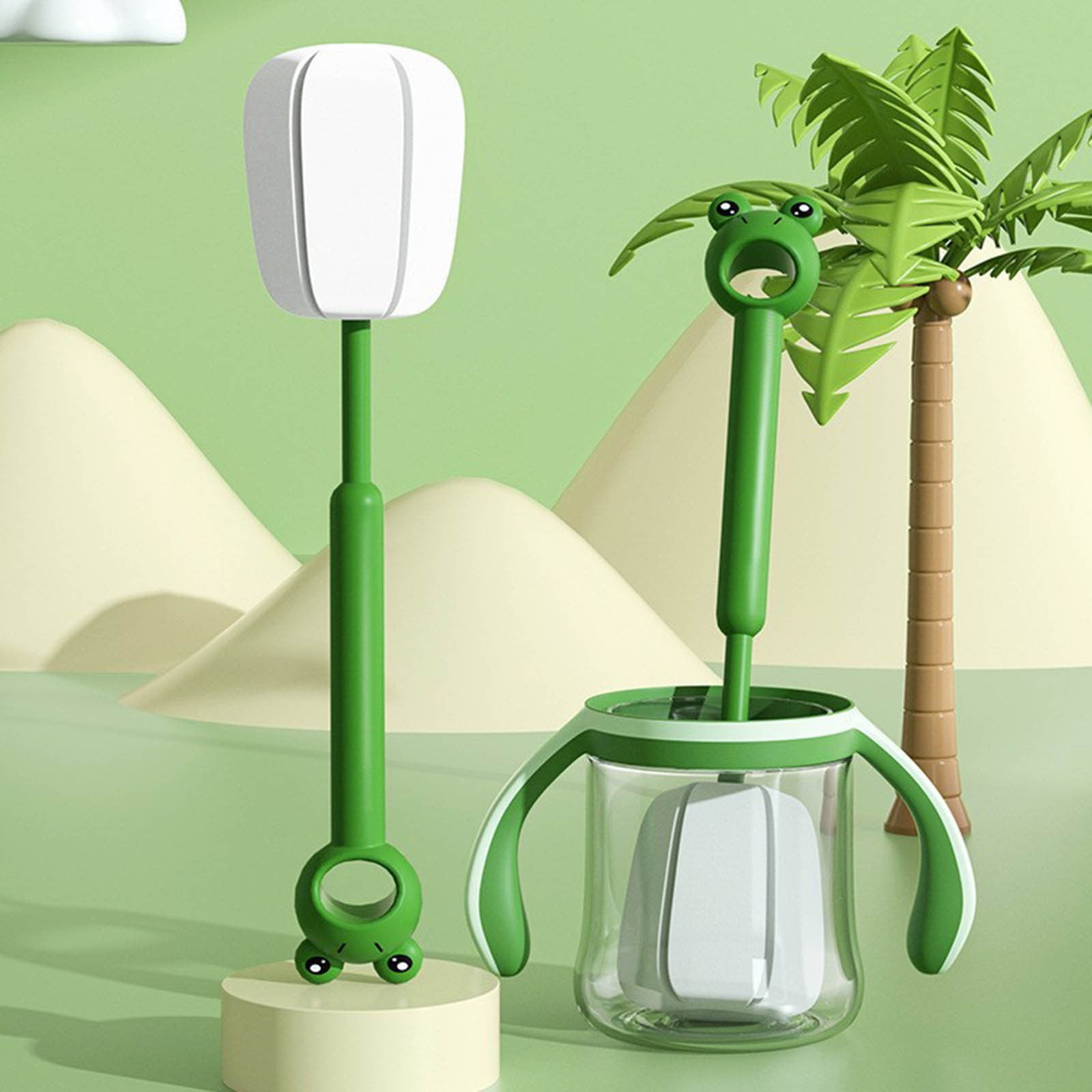 Sponge Bottle Brush Soft and Easy to Clean, Baby Bottle Sponge Brush