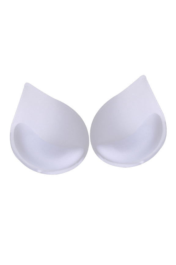 Sponge Bra Insert Pads Push Up Enhancing Shaper Padded White