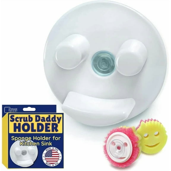 Sponge Daddy Holder - Kitchen Sink Organizer For Mommy & Daddy Sponges
