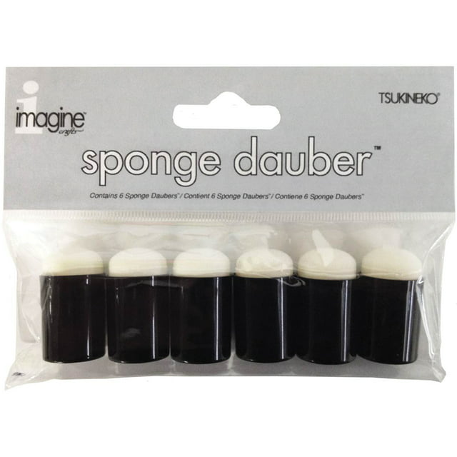 Sponge Daubers 6/Pkg-1.25"X.625"X.625"