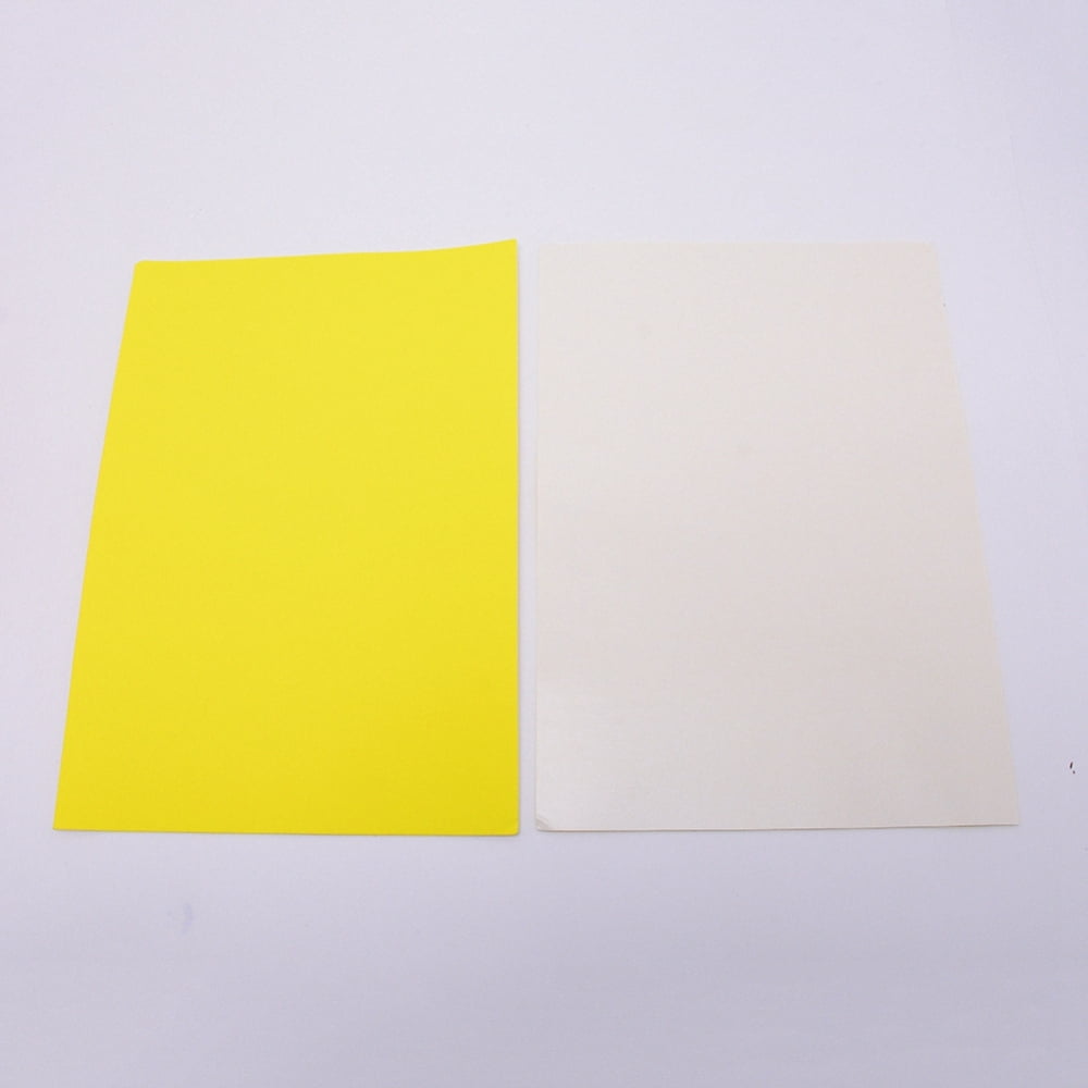 Sponge EVA sheet Foam Paper sets With Adhesive Back Antiskid Rectangle Yellow 30x21x0.1cm Foam