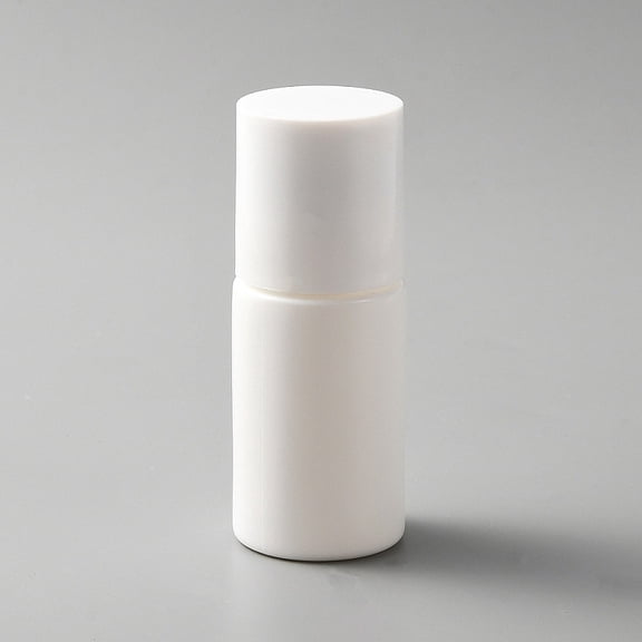 Sponge Head Applicator Bottle HDPE(High Density Polyethylene) Liquid Liniment Bottle Refillable Skin Care Cosmetic Travel Container Snow 7.6x2.9cm