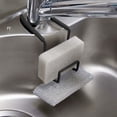 thumbnail image 1 of Sponge Holder, Faucet Mount Sink Caddy Organizer with Quick Drain Holes, Rustproof Metal Storage for Sponges Brushes Dish Soap, Countertop Space Saving Kitchen Bathroom Accessory, 1 of 6