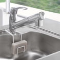 thumbnail image 1 of Sponge Holder, Faucet Mount Sink Caddy Organizer with Quick Drain Holes, Rustproof Metal Storage for Sponges Brushes Dish Soap, Countertop Space Saving Kitchen Bathroom Accessory, 1 of 6