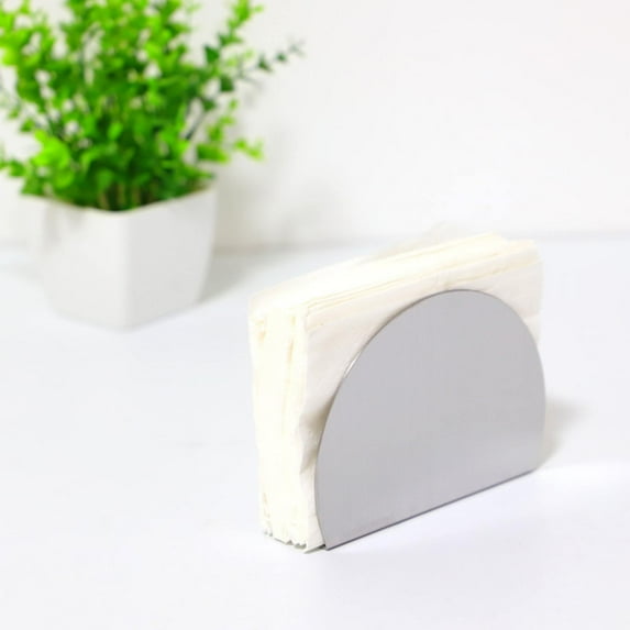 Sponge Holder For Kitchen Sink Hanging Gold Stainless Steel Semicircle Vertical Paper Towel Rack Hand Drawn Metal Paper Towel Seat Hotel Restaurant Napkin Seat