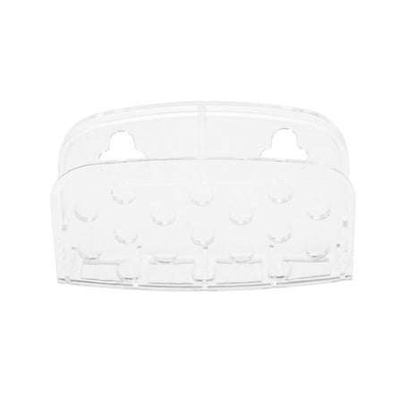 Sponge Holder for Kitchen Sink, Clear Plastic Suction Cup Sponge Caddy, Plastic Dish Sponge Holder Basket without Suction Cups for Kitchen Sinks and Bathroom Organization