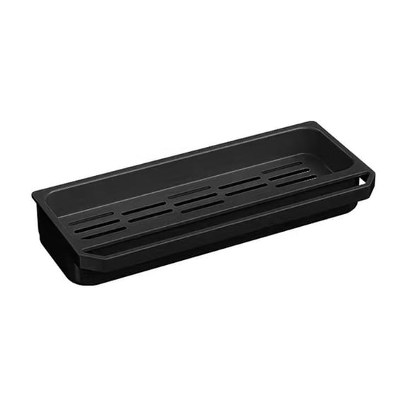 Sponge Holder for Kitchen Sink, Paper Towel Holder, Punch Free Wall Mounted Plastic Rack with Drainage Tray for Rag Storage, 10.24 Inch Wide Household Kitchen Sink Caddy Organizer