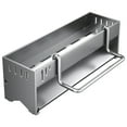 thumbnail image 1 of Sponge Holder for Kitchen Sink, Space-Saving Sink Caddy with Brush Holder, Kitchen Countertop Organizers and Storage Essentials, Rustproof & Slip Resistant,Slotted Quick-Dry No-Drill,Silver-L, 1 of 9
