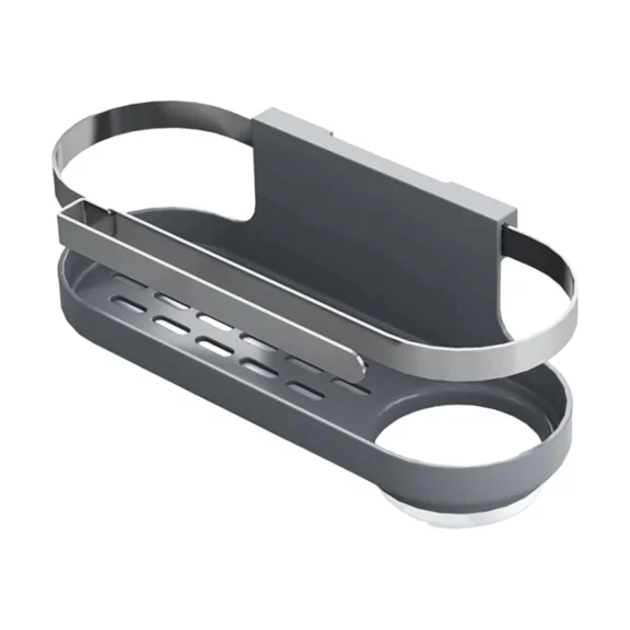 Sponge Holder Sink Caddy Stainless Steel Kitchen Brush Rag Drain Rack Detachable