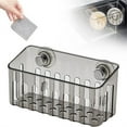 thumbnail image 1 of Sponge Holder TASTAN Strong Suction Cup Sponge Holder - 2024 Upgraded Kitchen Organizer for Dish Brush/Cloth, Rust-Proof & Removable (Space-Saving Design), Kitchen Sink Holder, Clear2, 1 of 6