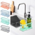 thumbnail image 1 of Sponge Holder for Kitchen Sink - Ventilated Quick-dry Design, Soap Scum Prevention, Countertop Organization, Compact Tool for Bathroom and Prep Sinks, 1 of 8