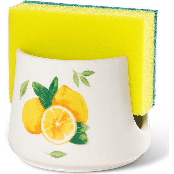 Sponge Holder with Non-Slip Bottom, Sponge Holder for chen Sink Ceramic chen Decor chen Sponge Holder Cute Ceramic Sink Sponge Holder ()