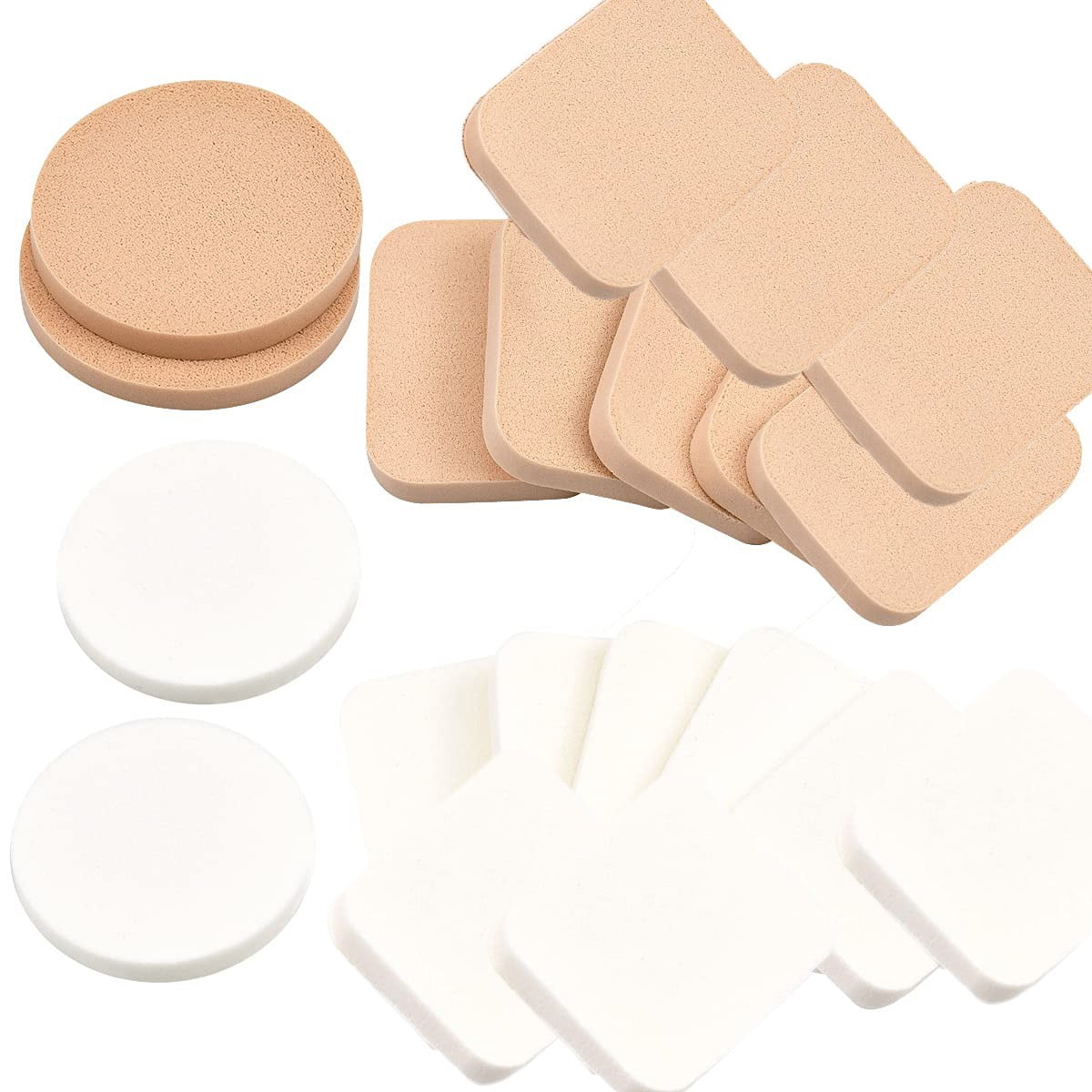 Sponge for Makeup Reusable Makeup Rounds Glitter Makeup Brushes Set