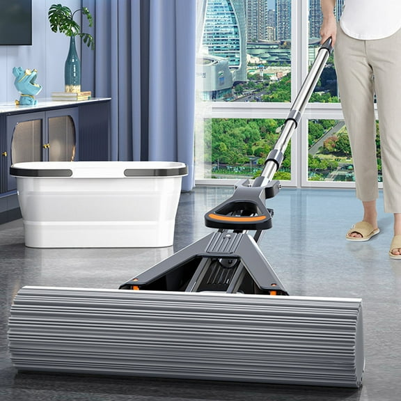 Sponge Mop Lazy Hands Free,2026 Foldable Water Absorbent Household Mop,High Absorbency and Convenient Cleaning,Ideal for Tile Hardwood Laminate Flooring and Efficient Home Cleaning-Free Size
