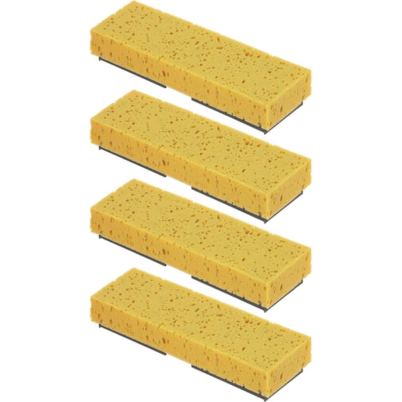Sponge Mop Refill for PETGLE Mop 871 Only 9"x3" Screws: 6.5" Apart, 4 Pack