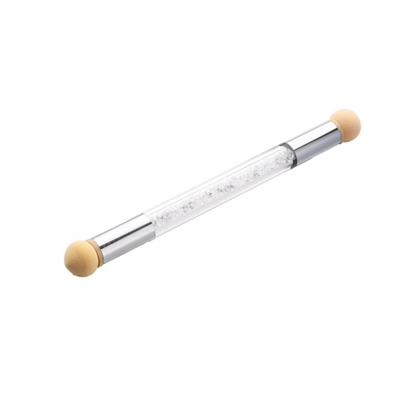 Sponge Ombre Brush, White - Dual Pointed Sponge Nail Art Tool, Nail Pen Easter Mother'S Day Jia Pian