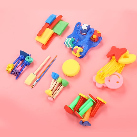 Sponge Paint Sponge, 30pcs Art Painting Sponge Brush, Kids For Painter