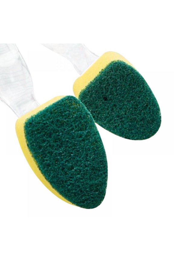 Sponge Replaceable Dish Washing Pad Convenience Cleaning Brush Scrubber Kitchen Soap Refillable Dispenser Wash Sponge