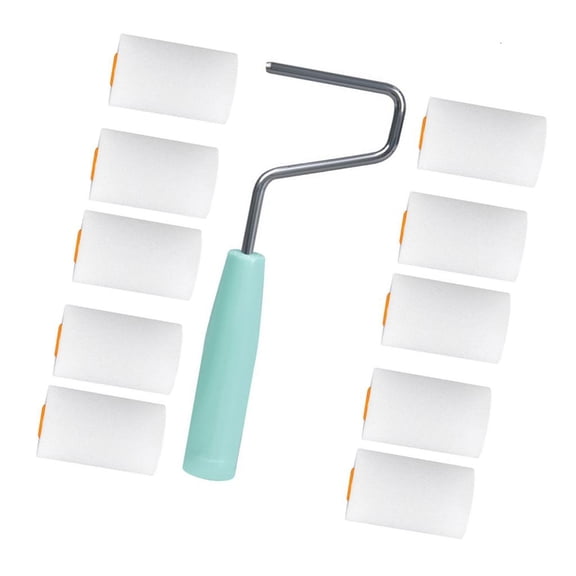 Sponge Roller Brushes Foam Paint Roller Thumb Holder For Car Office Surfaces